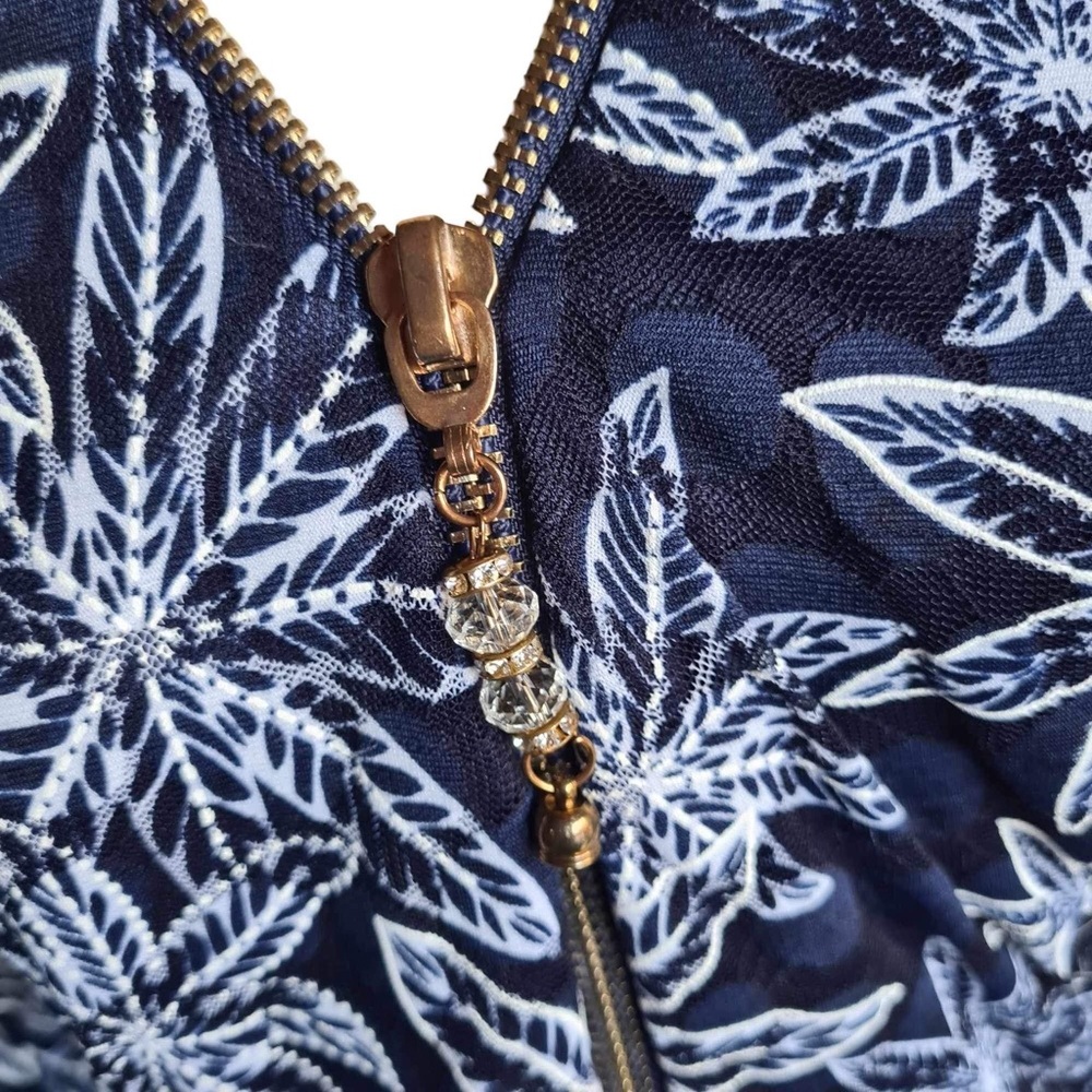 DEAL OR DONATE POSH SHOW NWOT Caroline Morgan 10 Hi Low Top - Picture 4 of 5